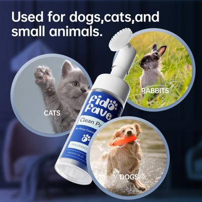 Show full view: Fido Fave Fragrance-Free No-Rinse Foaming Dog Paw Cleaner, 5-fl oz bottle slide 7 of 9