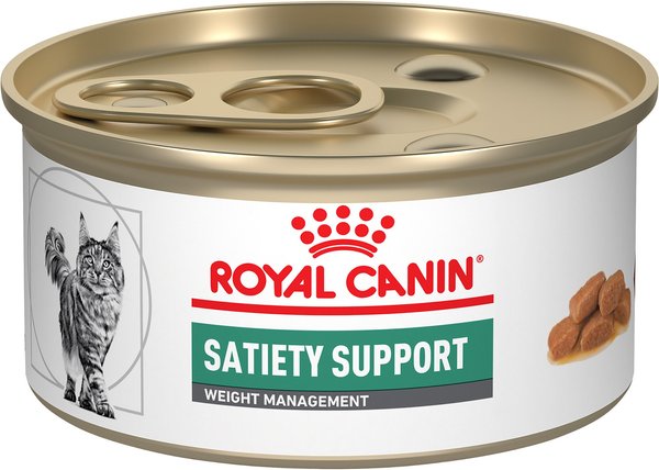 ROYAL CANIN VETERINARY DIET Adult Satiety Support Weight Management Thin Slices in Gravy Canned Cat Food 3 oz case of 24 Chewy