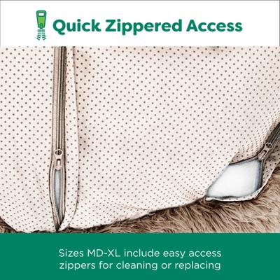 FurHaven Calming Cuddler Long Fur Donut Bolster Dog Bed