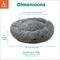 Show in main carousel: FurHaven Calming Cuddler Long Fur Donut Bolster Dog Bed, Gray, Large slide 8 of 11
