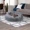 Show in main carousel: FurHaven Calming Cuddler Long Fur Donut Bolster Dog Bed, Gray, Large slide 3 of 11