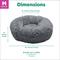Show in main carousel: FurHaven Calming Cuddler Long Fur Donut Bolster Dog Bed, Gray, Medium slide 8 of 11
