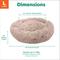 Show in main carousel: FurHaven Calming Cuddler Long Fur Donut Bolster Dog Bed, Taupe, Large slide 8 of 11