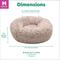 Show in main carousel: FurHaven Calming Cuddler Long Fur Donut Bolster Dog Bed, Taupe, Medium slide 9 of 12