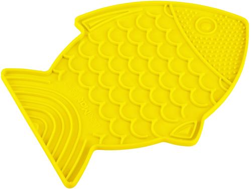 Show full view: LickiMat Felix Non-Skid Thermoplastic Rubber Cat Bowl, Yellow, Standard slide 5 of 7