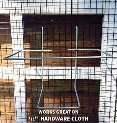 Show full view: RentACoop Wire Bracket with Bottom for Chicken Drinking Bottle, 64-oz slide 4 of 5