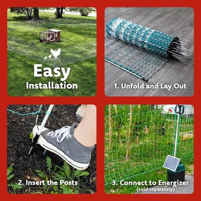 Show full view: RentACoop Electric Netting Poultry Fence, 168-ft x 48-in roll slide 7 of 8