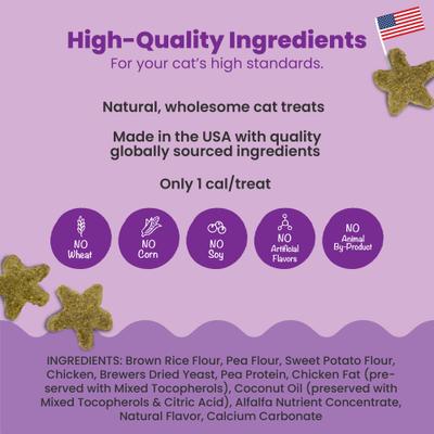 Show full view: Catstages by Nina Ottosson Purrfect Bitez Real Chicken Flavor Natural Crunchy Cat Treats, 4-oz bag slide 4 of 12