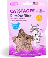 Catstages by Nina Ottosson Purrfect Bitez Real Chicken Flavor Natural Crunchy Cat Treats, 4-oz bag