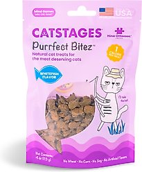 Catstages by Nina Ottosson Purrfect Bitez Real WhiteFish Flavor Natural Crunchy Cat Treats, 4-oz bag