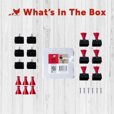 Show full view: RentACoop S.N.A.P. Chicken Watering System Glueless Clips, 12 count slide 5 of 6