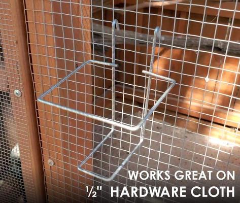 Show full view: RentACoop Wire Bracket with Bottom for Chicken Drinking Bottle, 32-oz slide 3 of 5