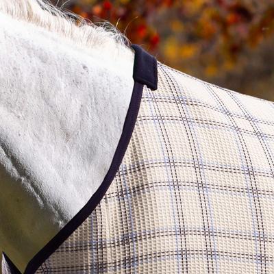 Show full view: Equinavia Luftig Waffle Horse Cooler, Natural/Blue, 82-in slide 3 of 5