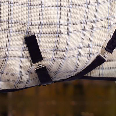 Show full view: Equinavia Luftig Waffle Horse Cooler, Natural/Blue, 82-in slide 4 of 5