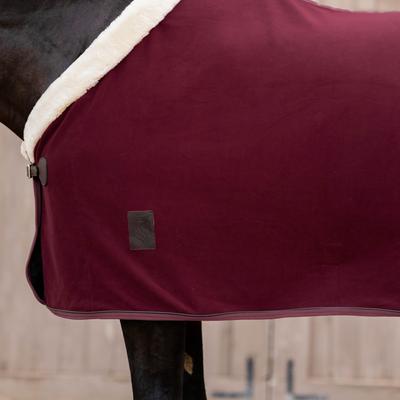 Show full view: Equinavia Koselig Fleece Horse Cooler, Cranberry Red, 76-in slide 2 of 9
