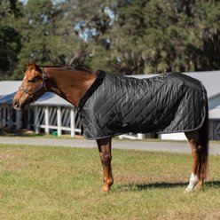 Equinavia Luksus Premium Horse Stable Blanket, Black, 72-in