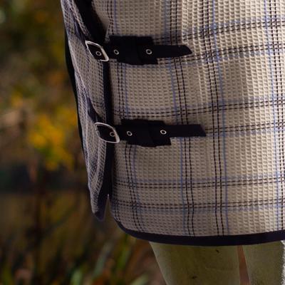 Show full view: Equinavia Luftig Waffle Horse Cooler, Natural/Blue, 82-in slide 2 of 5