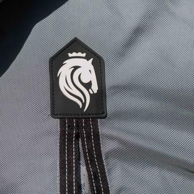 Show full view: Equinavia Thunder 360 Detachable Neck Midweight 200-g Horse Turnout Blanket, Pewter Gray, 69-in slide 7 of 9