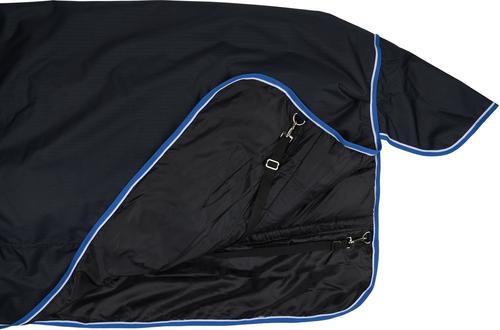 Show full view: Horze Glasgow Heavyweight 350-g Horse Turnout Blanket, Dark Blue, 66-in slide 3 of 6