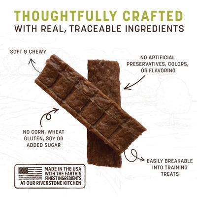 Show full view: Earth Animal Wisdom Air-Dried From the Soil Recipe Premium Natural Insect-Based Jerky Strips Dog Treats, 4-oz bag slide 4 of 10