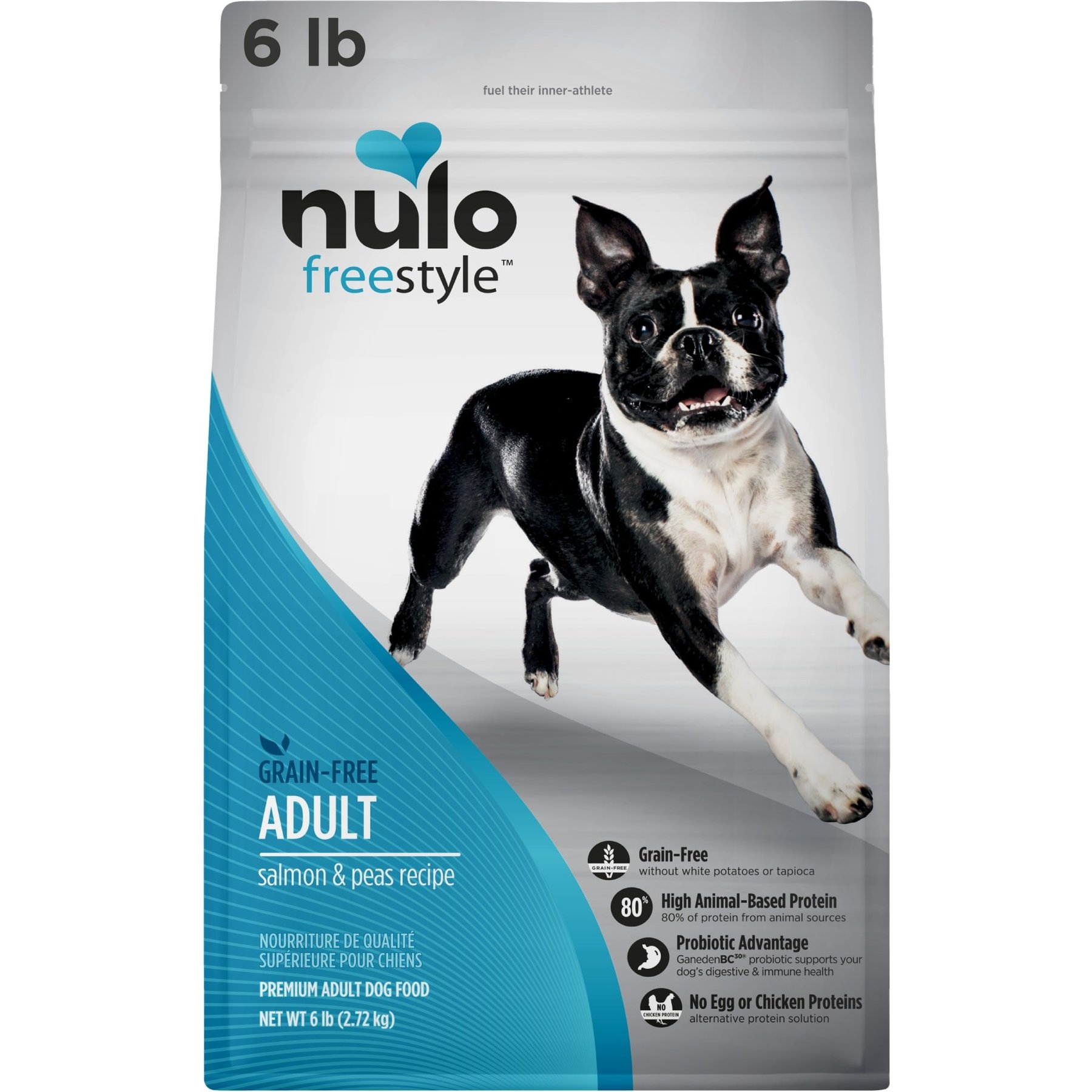 Nulo Freestyle Salmon Peas Recipe Grain Free Adult Dry Dog Food 6 lb Bag