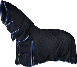 Horze Glasgow Medium Weight Combo 150-g Horse Turnout Blanket, Dark Blue, 69-in slide 2 of 5