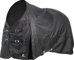 Horze Nevada Heavyweight 400-g Winter Horse Turnout Blanket, Black, 69-in slide 2 of 5