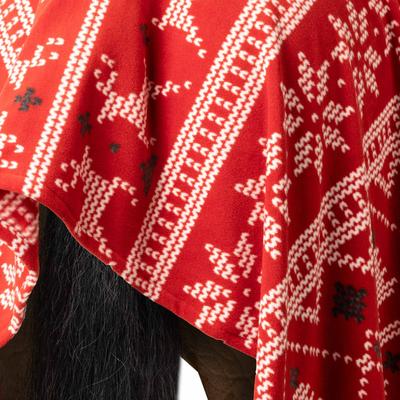 Show full view: Horze Santa Christmas Throw Horse Blanket, Red slide 8 of 9