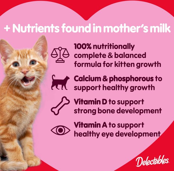 Hartz Delectables Squeeze Up Tuna & Salmon Puree Lickable Kitten Treats, 0.5-oz tube, 4 count