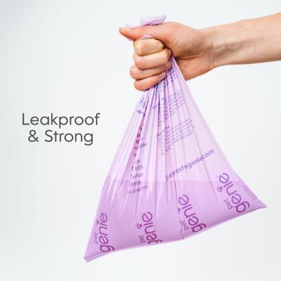 Show full view: Pet Genie Dog Poop Bags, Lavender Scented, 240 count + On the Go Leash Attachment Poop Bag Dispenser slide 5 of 9
