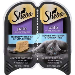 SHEBA Perfect Portions Grain Free Savory Chicken Entree Pate Adult Wet Cat Food Trays 2.6 oz case of 24 twin packs Chewy