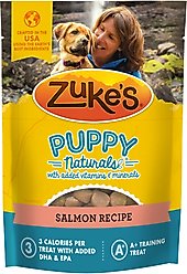 Zuke's Puppy Naturals Salmon Recipe Soft & Chewy Training Dog Treats, 5-oz pouch slide 1 of 9