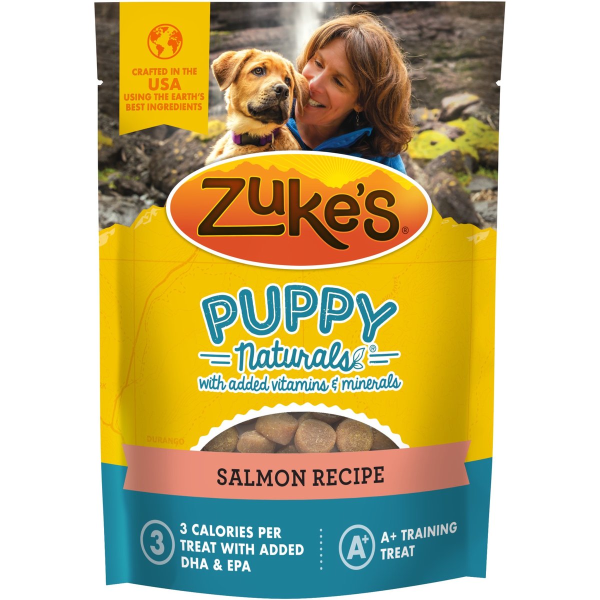 Zuke's Puppy Naturals Salmon Recipe Puppy Dog Treats, 5-oz pouch