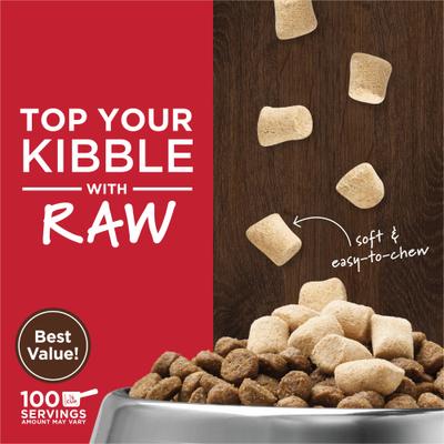 Show full view: Instinct Raw Boost Mixers Beef Recipe Grain-Free Freeze-Dried Dog Food Topper, 25-oz bag slide 4 of 12