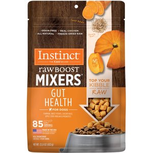 Instinct Raw Boost Mixers Gut Health Recipe Grain-Free Freeze-Dried Dog Food Topper, 23-oz bag