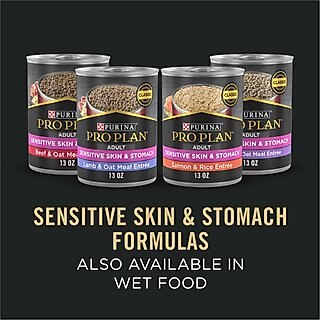 Purina Pro Plan Adult Sensitive Skin & Stomach Salmon & Rice Formula Dry Dog Food, 30-lb bag slide 9 of 9