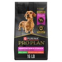 Purina Pro Plan Small Breed Adult Sensitive Skin & Stomach Formula Dry Dog Food, 16-lb bag