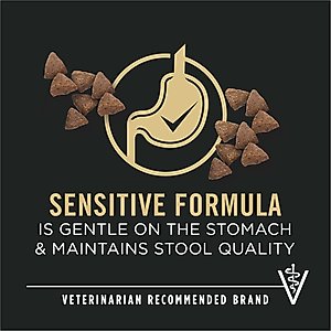 Purina Pro Plan Small Breed Adult Sensitive Skin & Stomach Formula Dry Dog Food, 16-lb bag