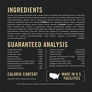 Purina Pro Plan Adult 7+ Shredded Blend Chicken & Rice Formula Dry Dog Food, 34-lb bag