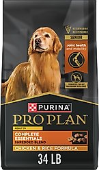 Purina Pro Plan Adult 7+ Shredded Blend Chicken & Rice Formula Dry Dog Food, 34-lb bag