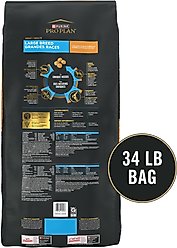 Purina Pro Plan Adult Large Breed High Protein Chicken & Rice Dry Dog Food, 34-lb bag slide 2 of 9