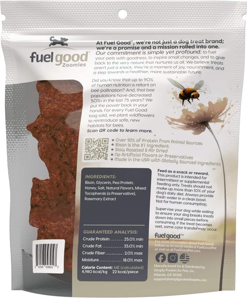 Kettle Craft Small Bite Canadian Free Range Bison & Blueberry Recipe Dog Treats, 6-oz bag