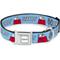 Show in main carousel: Buckle-Down Peanuts Worldwide LLC Snoopy & Woodstock Dog House Metal Seatbelt Buckle Dog Collar, Sky Blue, Large: 15 to 24-in neck, 1-in wide slide 1 of 10