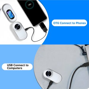 Luckylala Pet Tracking Camera Collar, White, 64 GB