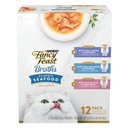 Fancy Feast Classic Collection Broths Variety Pack Complement Lickable Wet Cat Food, 1.4-oz pouch, case of 12