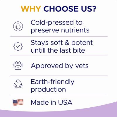 Show full view: GoodGrowlies Probiotic Gut Health Blend Hickory Bacon Flavored Soft Chew Supplement for Dogs, 120 count slide 8 of 10