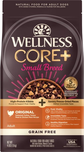 Core dog food small breed best sale