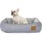 Show in main carousel: ATIFBOP Cooling Energy Gel Memory Foam Orthopedic Bolster Dog & Cat Bed with Removable Cover, Grey, Medium slide 1 of 10