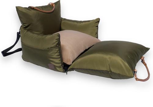 Show full view: INSTACHEW YOKO Bolster Dog & Cat Travel Bed, Army, Regular slide 3 of 4