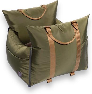 Show full view: INSTACHEW YOKO Bolster Dog & Cat Travel Bed, Army, Regular slide 2 of 4